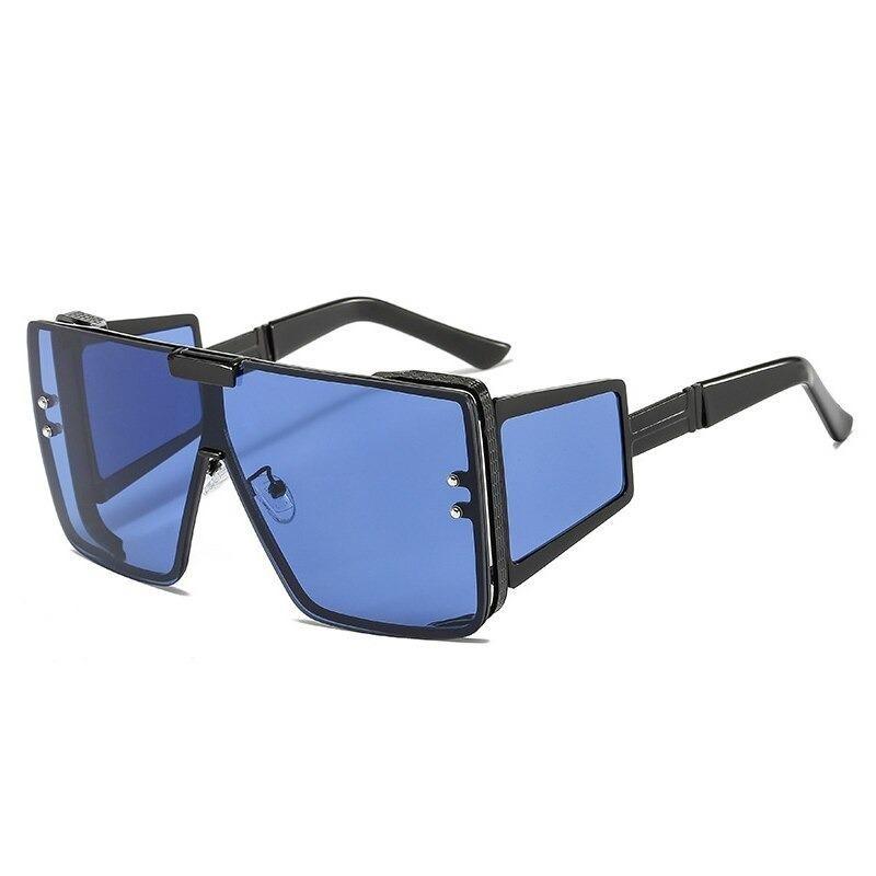 Big Frame Vintage Flat Top Punk Sunglasses For Women And Men-Unique and Classy