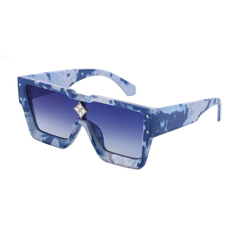Trendy Oversized Square Mirror Lens Sunglasses For Men And Women-Unique and Classy