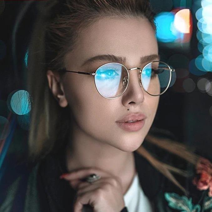 Vintage Metal Frame Round Glasses Women Luxury Brand Designer Eyeglasses Frame Women Clear Glasses Oculos De Sol Gafas