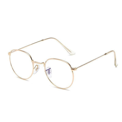 Alloy Round Glasses Frame Women Vintage Glasses Women Classic Eyeglasses