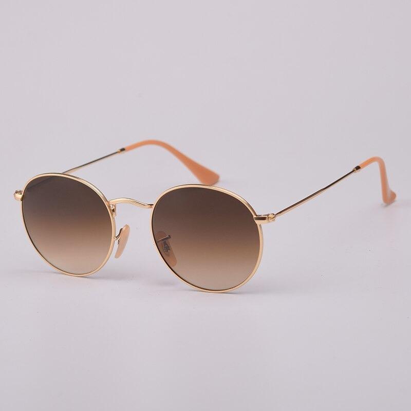 New Retro Polarized Luxury Small Round Metal Frame Sunglasses For Men And Women-Unique and Classy