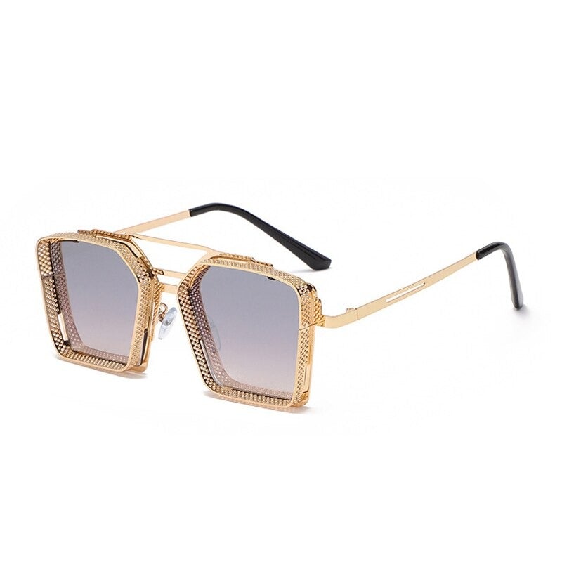 Retro Steampunk Metal Frame Sunglasses For Unisex-Unique and Classy