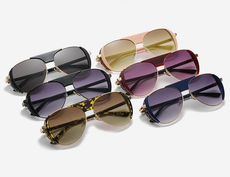 Trendy Summer Newest Designer Oversized Luxury Brand Shades For Women For Unisex-Unique and Classy