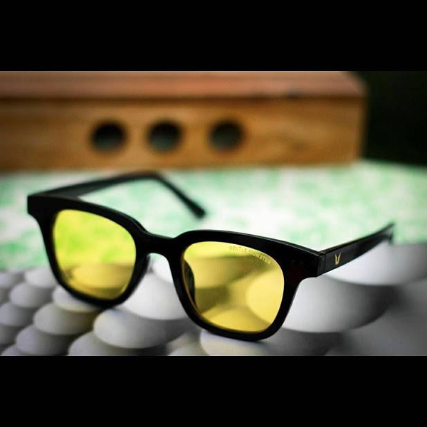 Black And Yellow Square Light Weight Comfortable Sunglasses For Men And Women-Unique and Classy