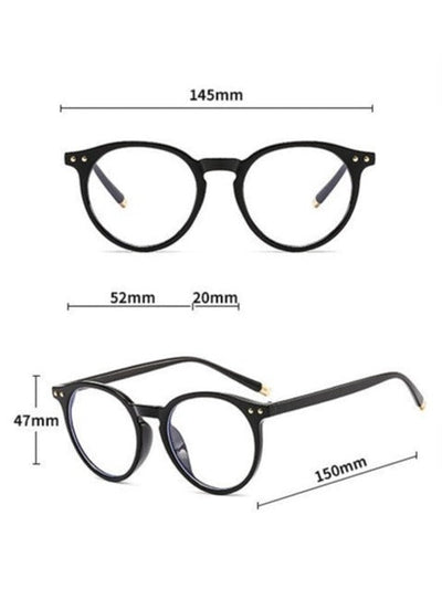 Simple Fashion Round Color Frame Vintage Clear Lens Men And Women-Unique and Classy