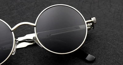 Classic Steampunk Polarized Round Metal Frame Sunglasses For Men And Women-Unique and Classy
