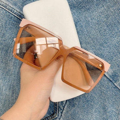 2021 New Vintage Classic Oversized Square Frame Fashion Gradient Sunglasses For Men And Women-Unique and Classy