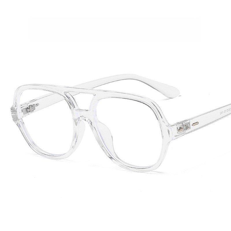 Retro Classic Double Bridge Fashion Anti-blue Light Vintage Clear Lens Computer Eyeglasses Spectacle Frame For Men And Women