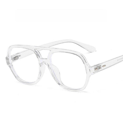 Retro Classic Double Bridge Fashion Anti-blue Light Vintage Clear Lens Computer Eyeglasses Spectacle Frame For Men And Women