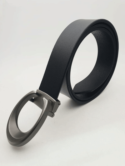 Classic Curve C Pattern Leather Strap Belt For Men's-Unique and Classy