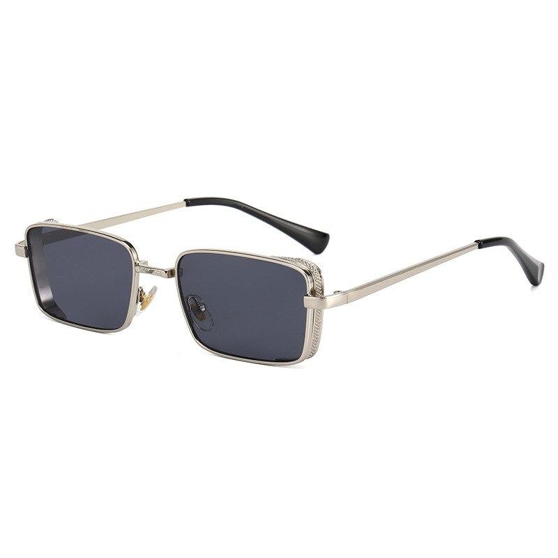 New Metal Fashion Steampunk Rectangle Sunglasses For Men And Women-Unique and Classy