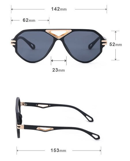 Retro Fashion Frame Vintage Tide Luxury Square Sunglasses For Men And Women-Unique and Classy