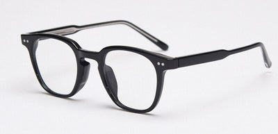 Korean Style TR90 Anti Blue Light Transparent Square Eyeglasses For Unisex