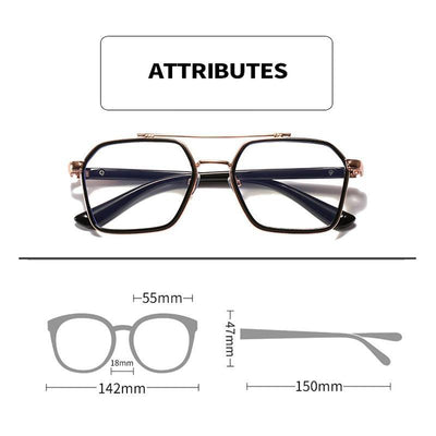 Classic Myopia Glasses Parallel Bar Prescription Glasses Frames Optical Eyewear