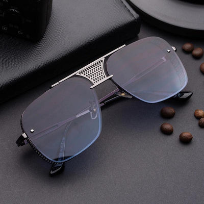 Square Mirror Steampunk Sunglasses For Unisex-Unique and Classy