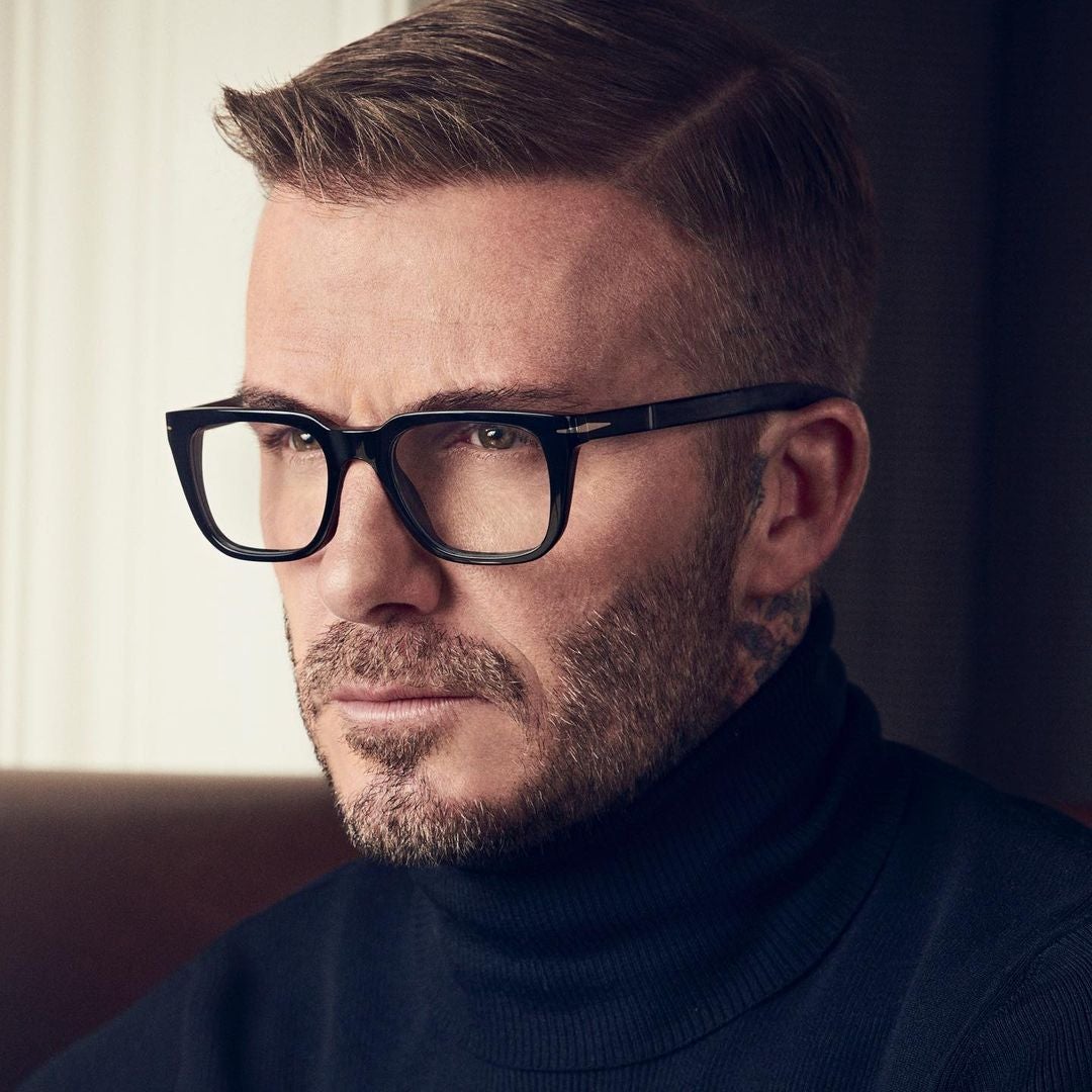 Beckham Style Black Rectangular Eyewear For Unisex-Unique and Classy
