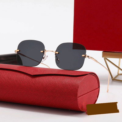 Retro Designer Frameless Sunglasses For Unisex-Unique and Classy