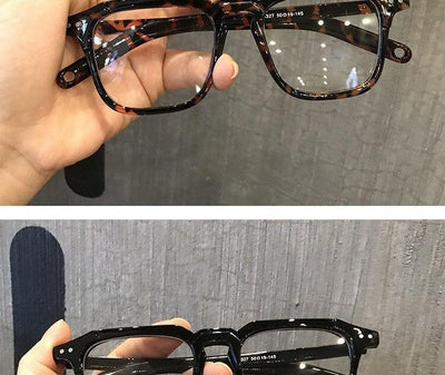 Buy Transparent Anti Blue Light Glasses Square Computer Eyeglasses Men And Women