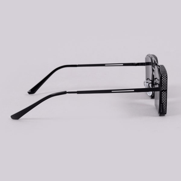 Retro Classic Black Square Steampunk Sunglasses For Unisex-Unique and Classy