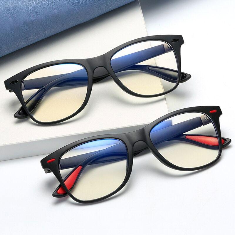 New Fashion Anti Blue Light Clear Lens Computer Classic Square Eyeglasses Spectacle Frame For Men And Women