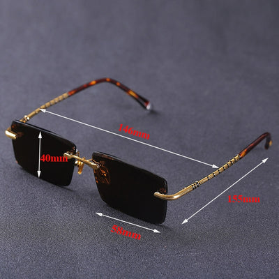 Fashionable Retro Rimless Sunglasses For Men And Women-Unique and Classy