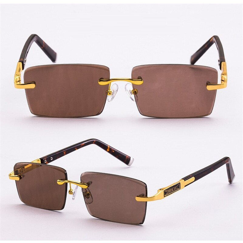 Fashionable Retro Rimless Sunglasses For Men And Women-Unique and Classy