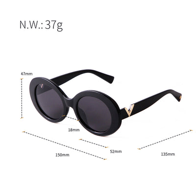 New Brand Designer Oval Sunglasses Men And Women-Unique and Classy
