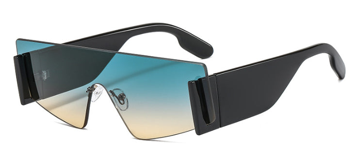 Punk Square Rimless Sunglasses For Men And Women-Unique and Classy