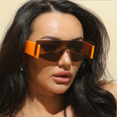 Punk Square Rimless Sunglasses For Men And Women-Unique and Classy