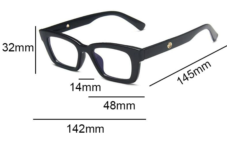 Vintage Brand Designer Small Rectangle Eyeglasses For Men And Women-Unique and Classy