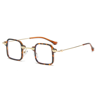 Titanium Designer Retro Small Square Eyeglasses For Men And Women-Unique and Classy