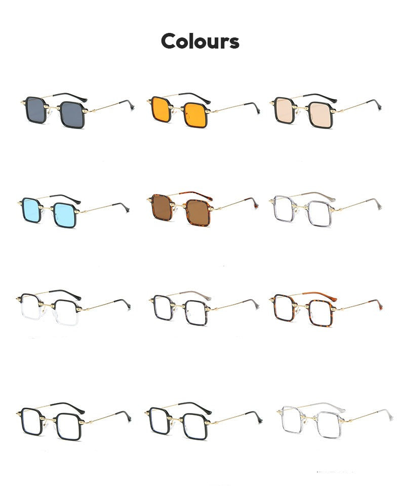 Titanium Designer Retro Small Square Eyeglasses For Men And Women-Unique and Classy