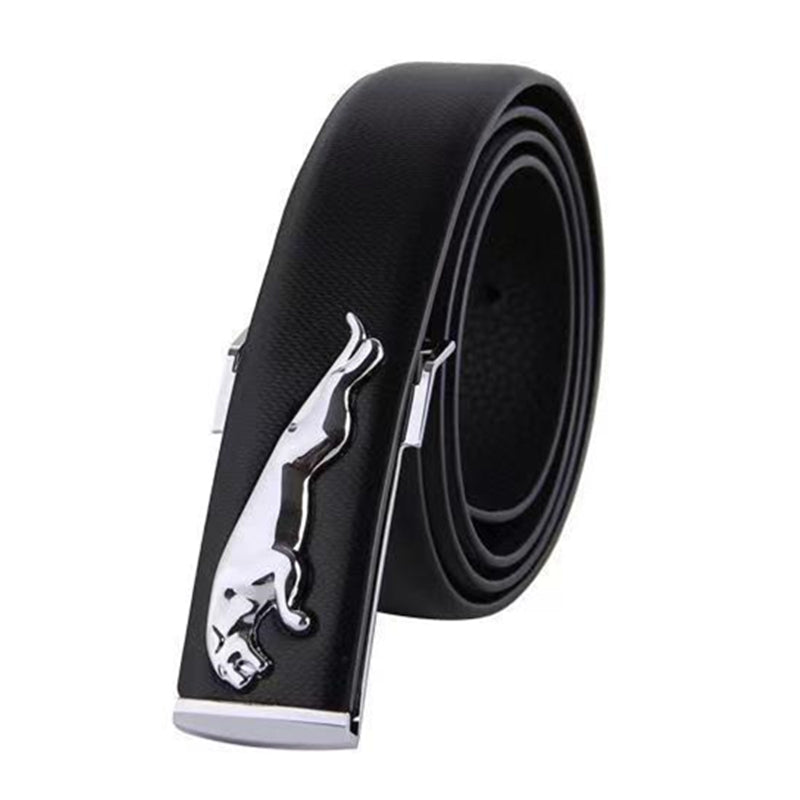 Fashionable Jaguar Alloy Buckle Designer Belt For Men's-Unique and Classy