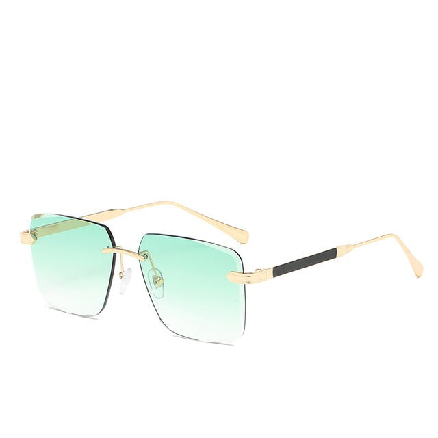 Fashionable Square Rimless Sunglasses For Men And Women-Unique and Classy