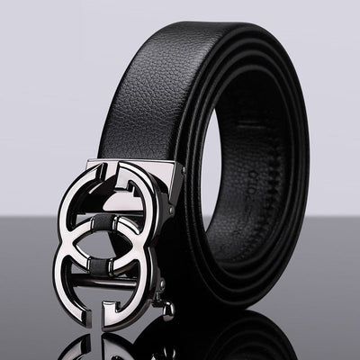 2022 New High-Grade Embossing Automatic Men's Leather Belt-Unique and Classy