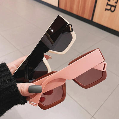 Retro Fashion Brand Oversized Square Designer Sunglasses For Men And Women-Unique and Classy