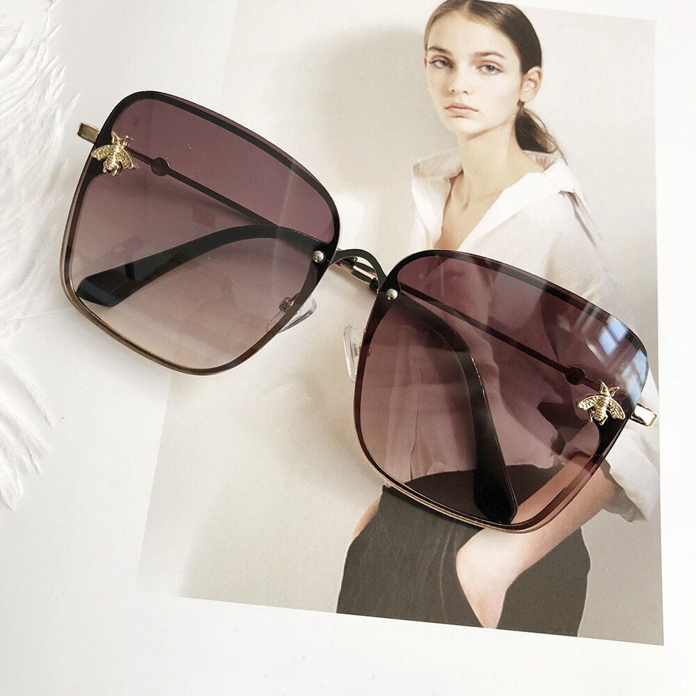 Rimless Vintage Fashion Brand Sunglasses For Unisex-Unique and Classy