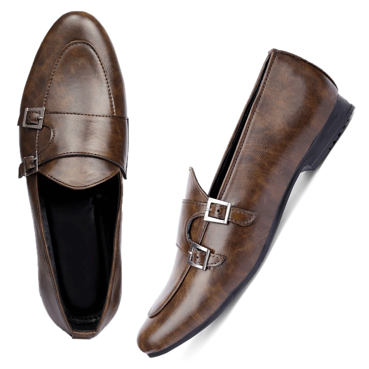 Classic Patent Casual Faux Leather Moccasins  & Slip-On Shoes For Men's-Unique and Classy