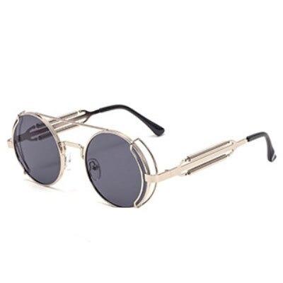 2020 Fashion Luxury Brand Retro Round Steampunk Sunglasses For Men And Women-Unique and Classy