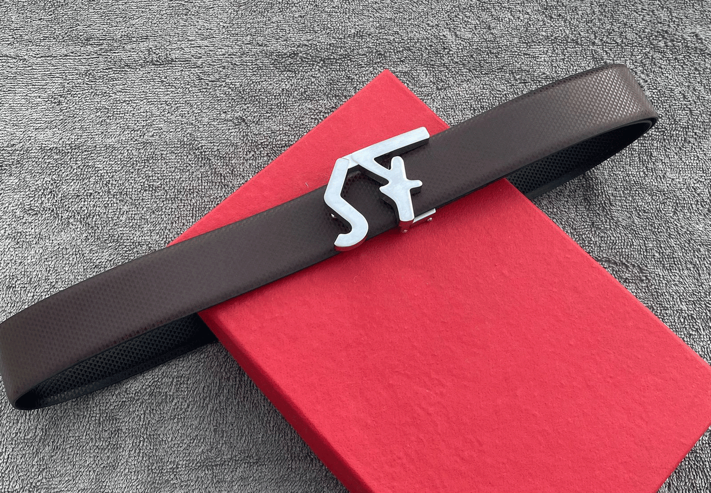 Classic SF Letter Leather Strap Belt For Men's-Unique and Classy