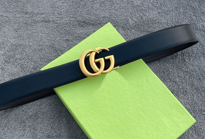 Trendy Double G Pattern Leather Strap Belt For Men's-Unique and Classy