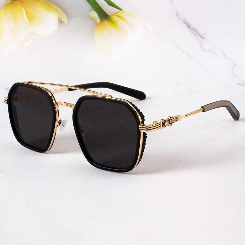 Oversized Titanium Glasses Acetate Anti-Blue Pilot Glasses Frame For Unisex