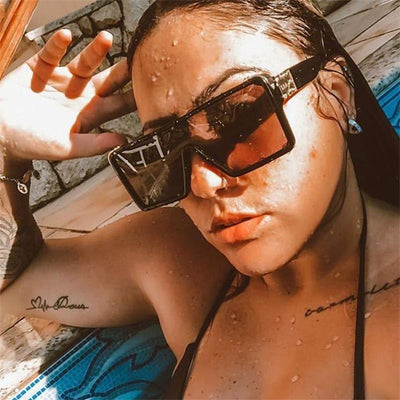 2021 New Vintage Luxury Designer Overszied Square Retro Sunglasses For Men And Women-Unique and Classy