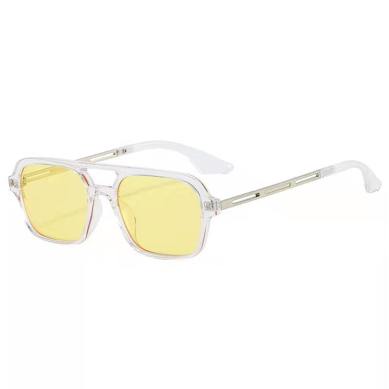 Luxury Jelly Vintage Brand Designer Fashionable Square Retro Shades Small Frame Sunglasses For Men Woman-Unique and Classy