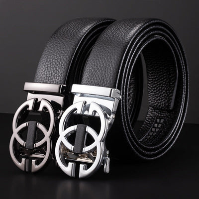 2022 New High-Grade Embossing Automatic Men's Leather Belt-Unique and Classy