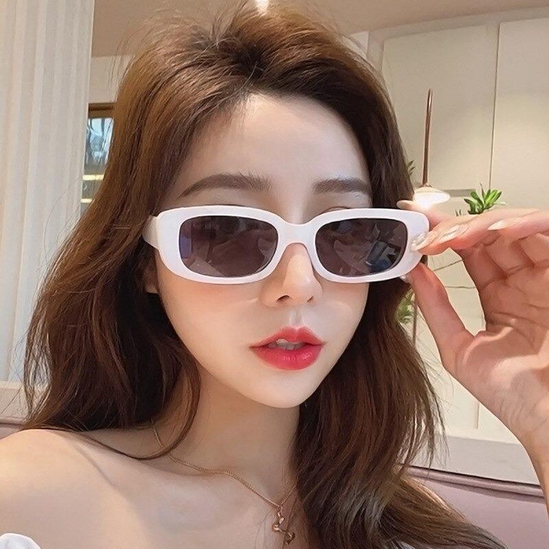 Trendy Vintage Small Rectangle Retro Frame Brand Designer Sunglasses For Men And Women-Unique and Classy