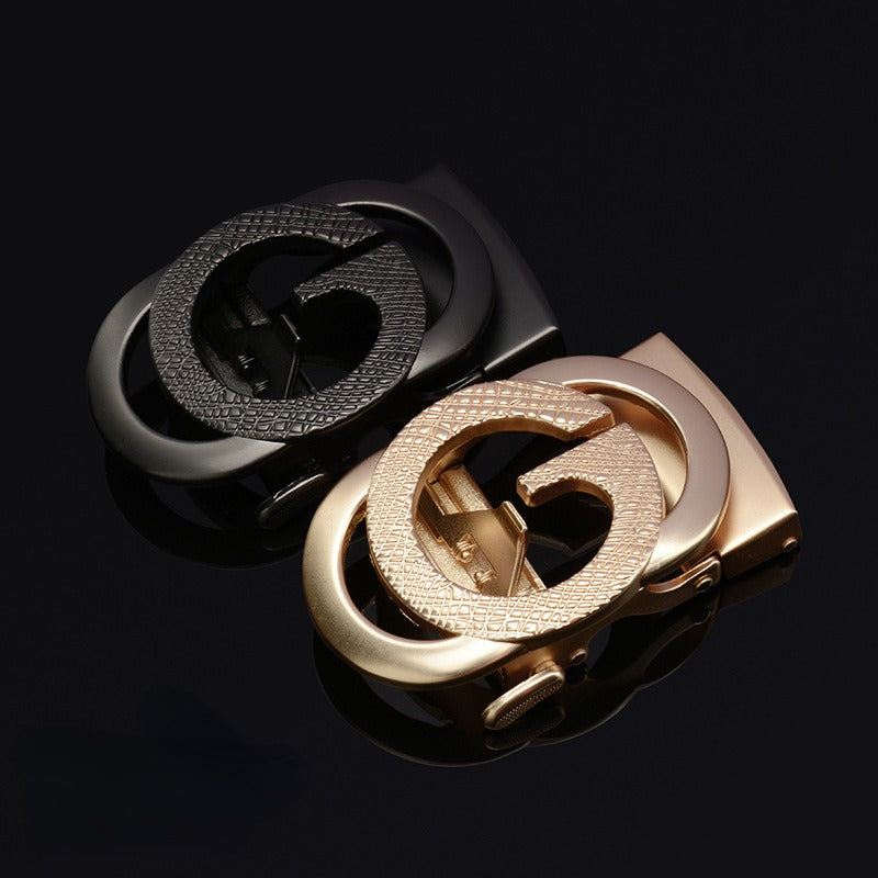 Designer Automatic Buckle Alloy With Letter G Belt For Men's-Unique and Classy