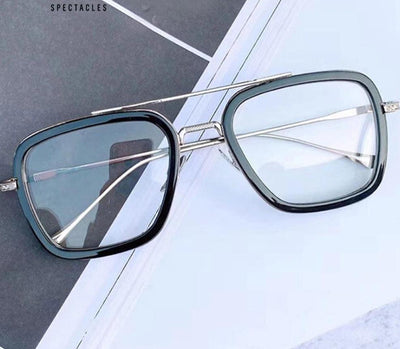 Buy Anti-blue Light Square Tony Stark Eyeglasses For Men And Women