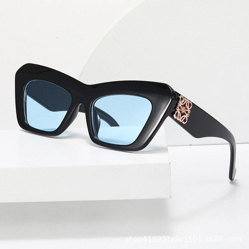 2021 Brand Design Thick Frame 90s Fashion Outfit Vintage Oversized Cat Eye  Women Sunglasses-Unique and Classy