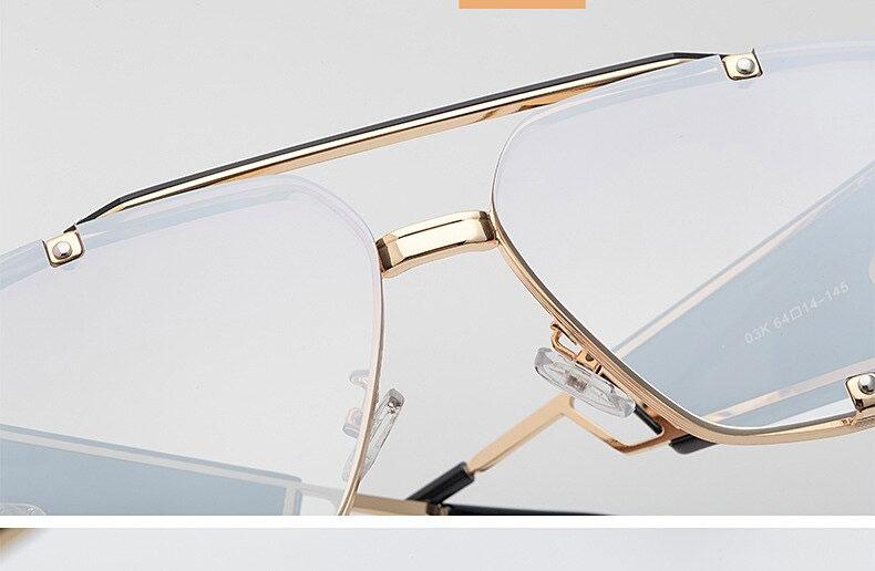 2020 Luxury Vintage Designer Brand Blur Block Retro Fashion Oversized Square Eyeglasses Spectacle Frame For Men And Women